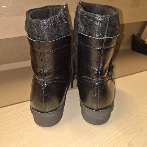 Clarks Riddle Avant Black Leather Ankle Boot Size 7 - Picture 6 of 7